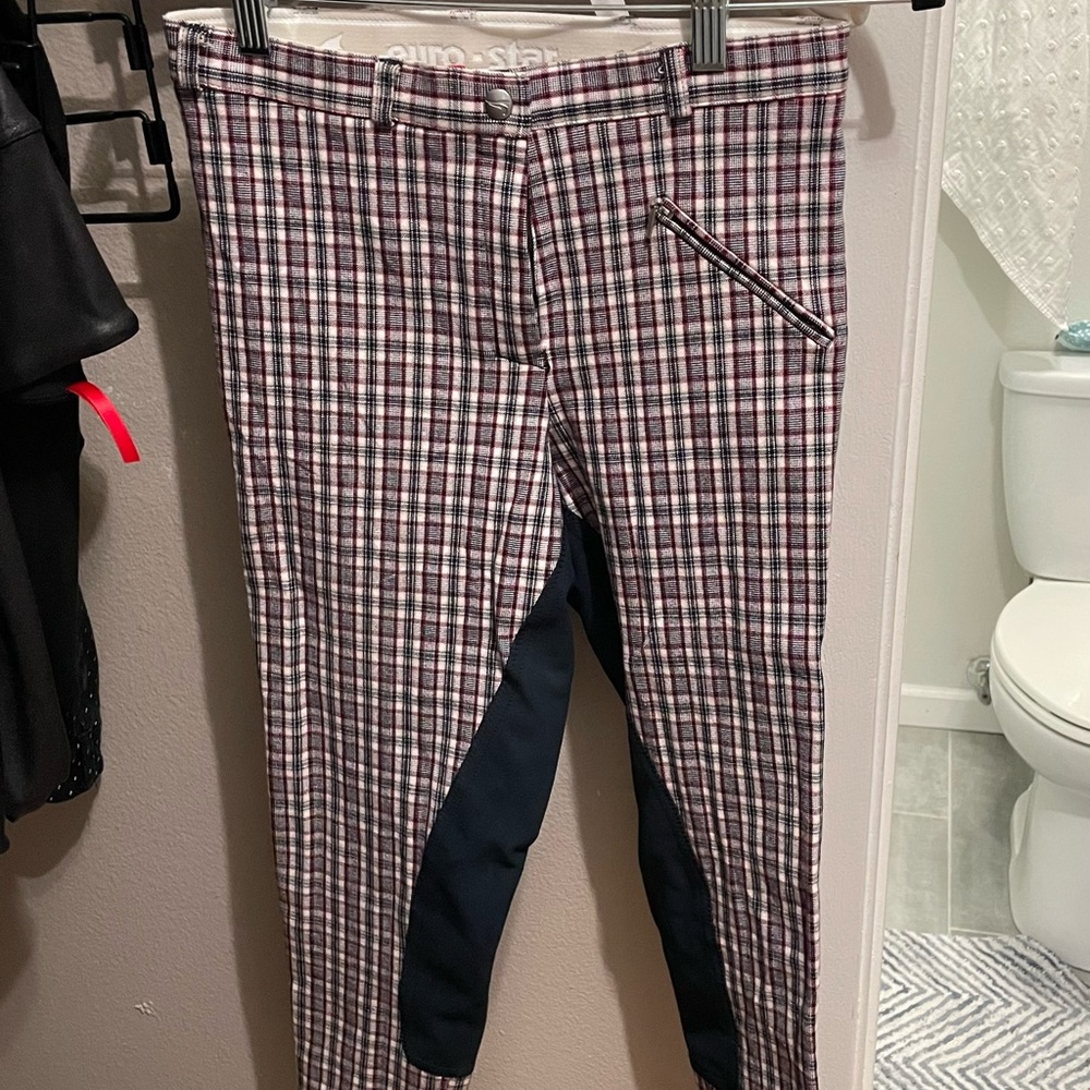 Eurostar plaid full seat breeches